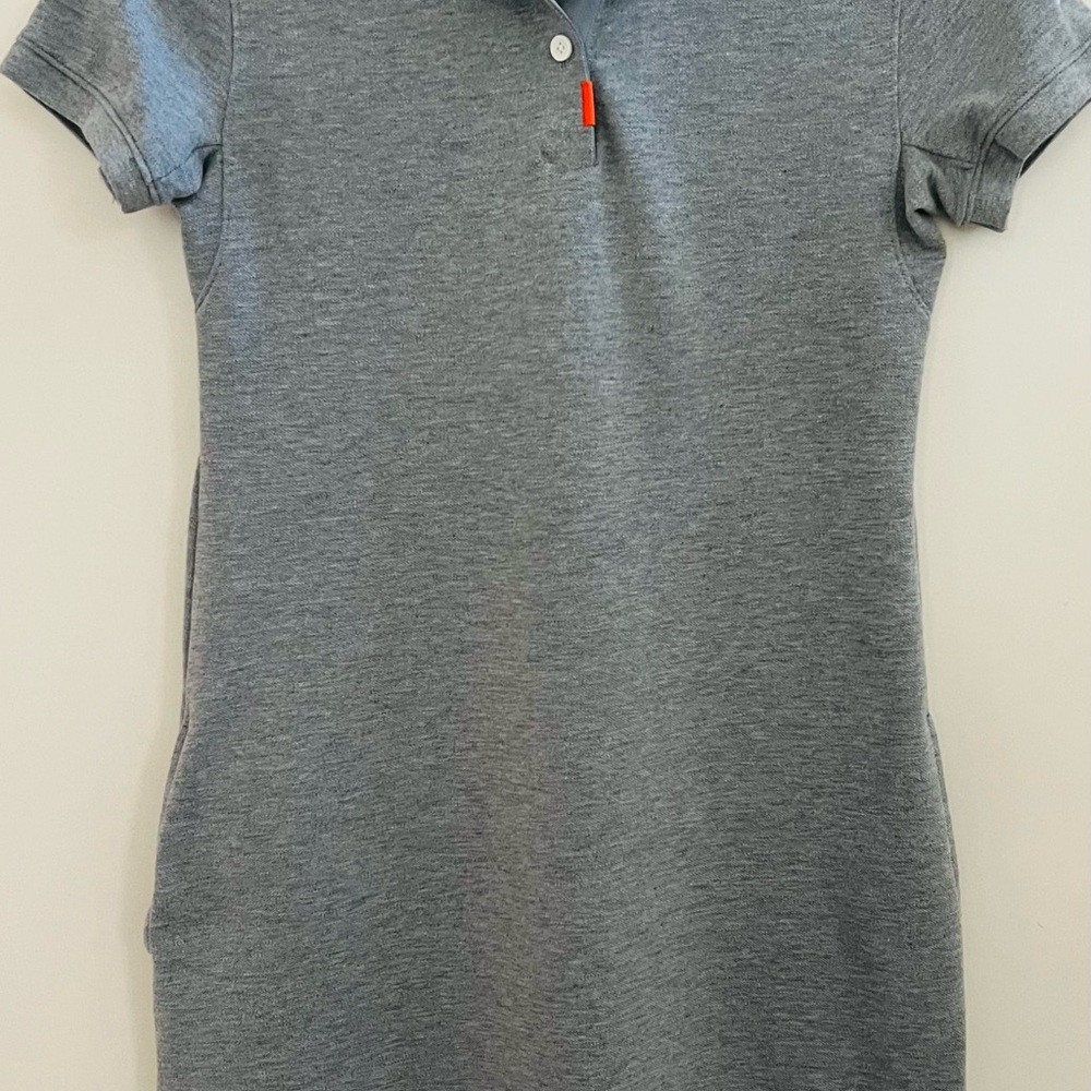 Nike Dri-Fit Golf Polo Dress Side Pockets Grey Size XS
